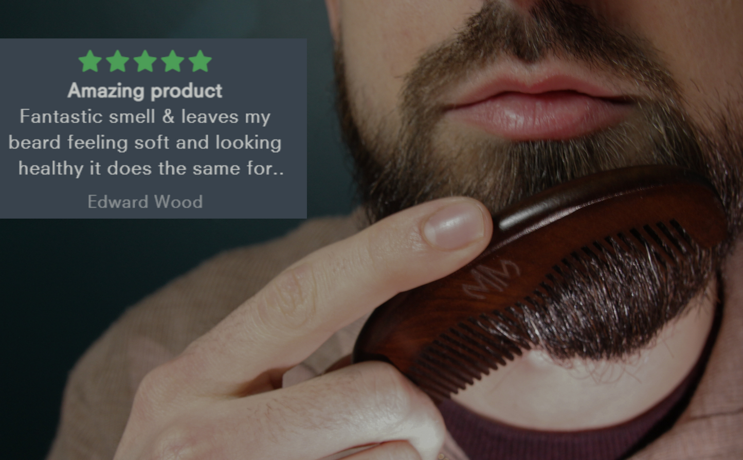 Beard Grooming Kit - Comb, Brush & Scissors