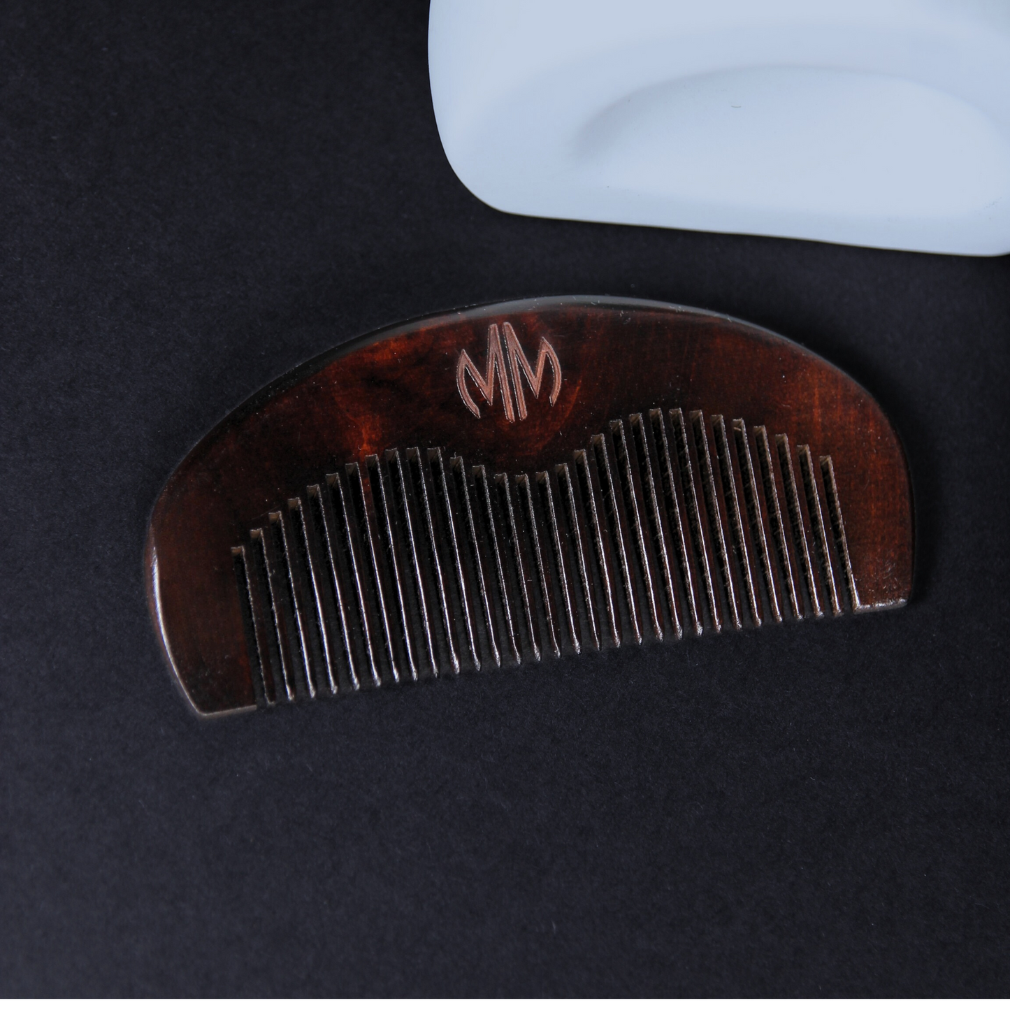Premium Beard Brush & Comb Set - Rosewood in Canva Bag