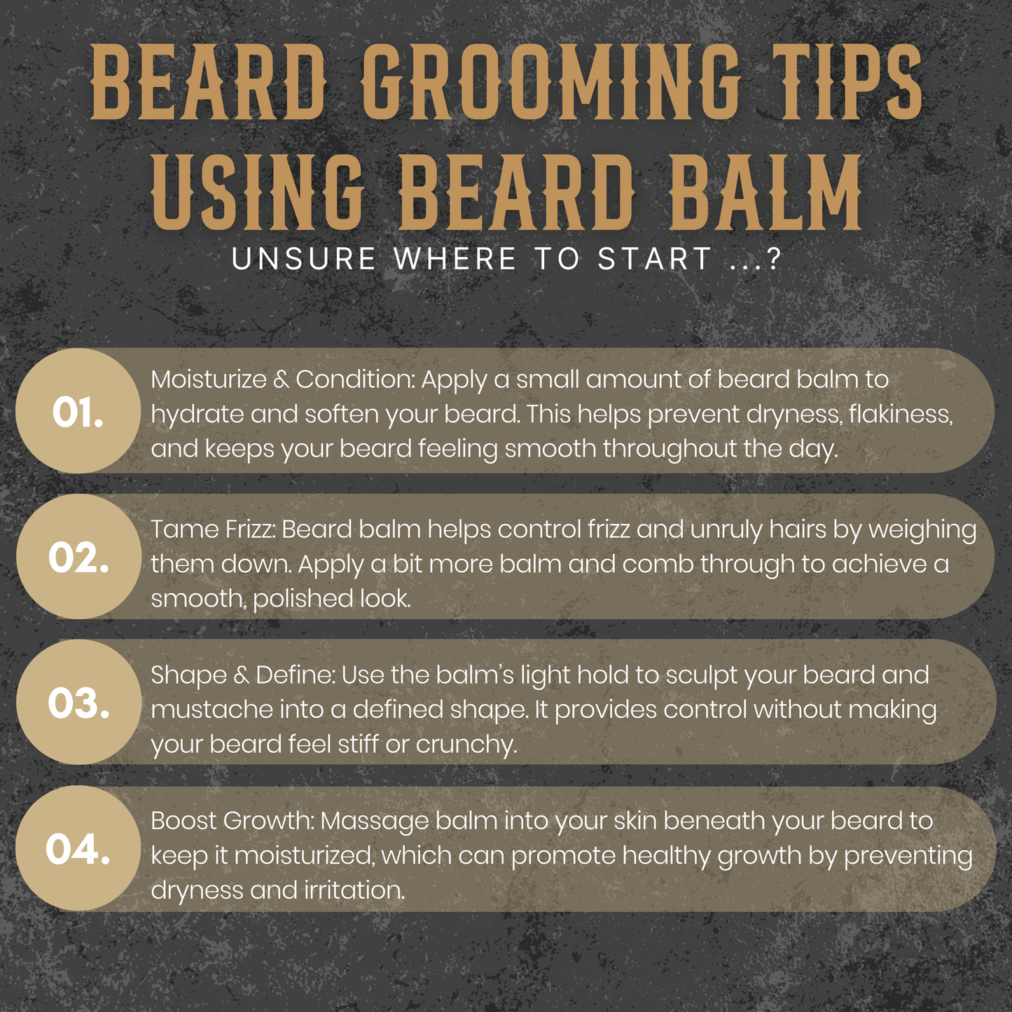 Premium Beard Balm - Sandalwood 70g
