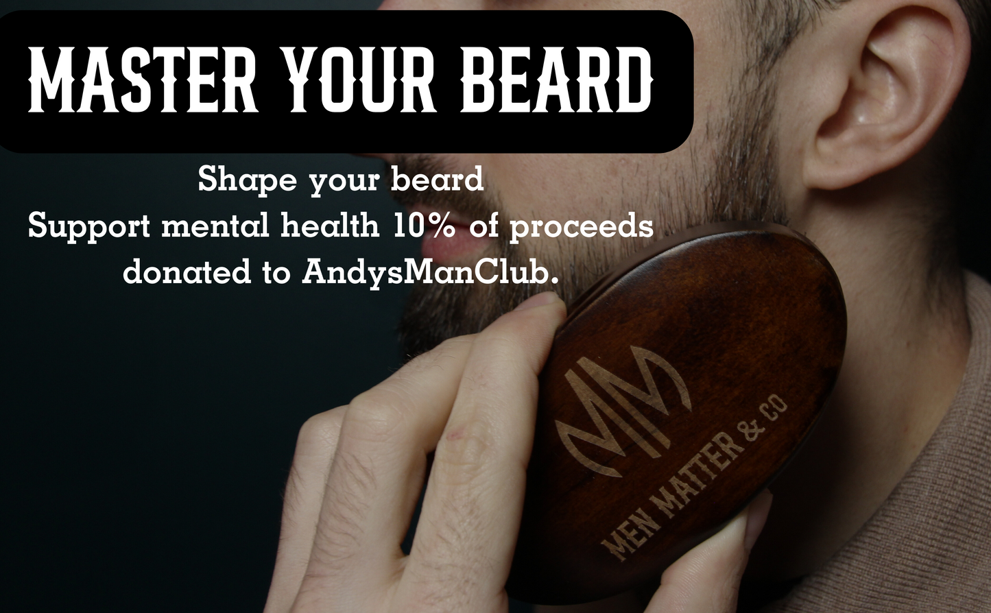 Beard Grooming Kit - Comb, Brush & Scissors