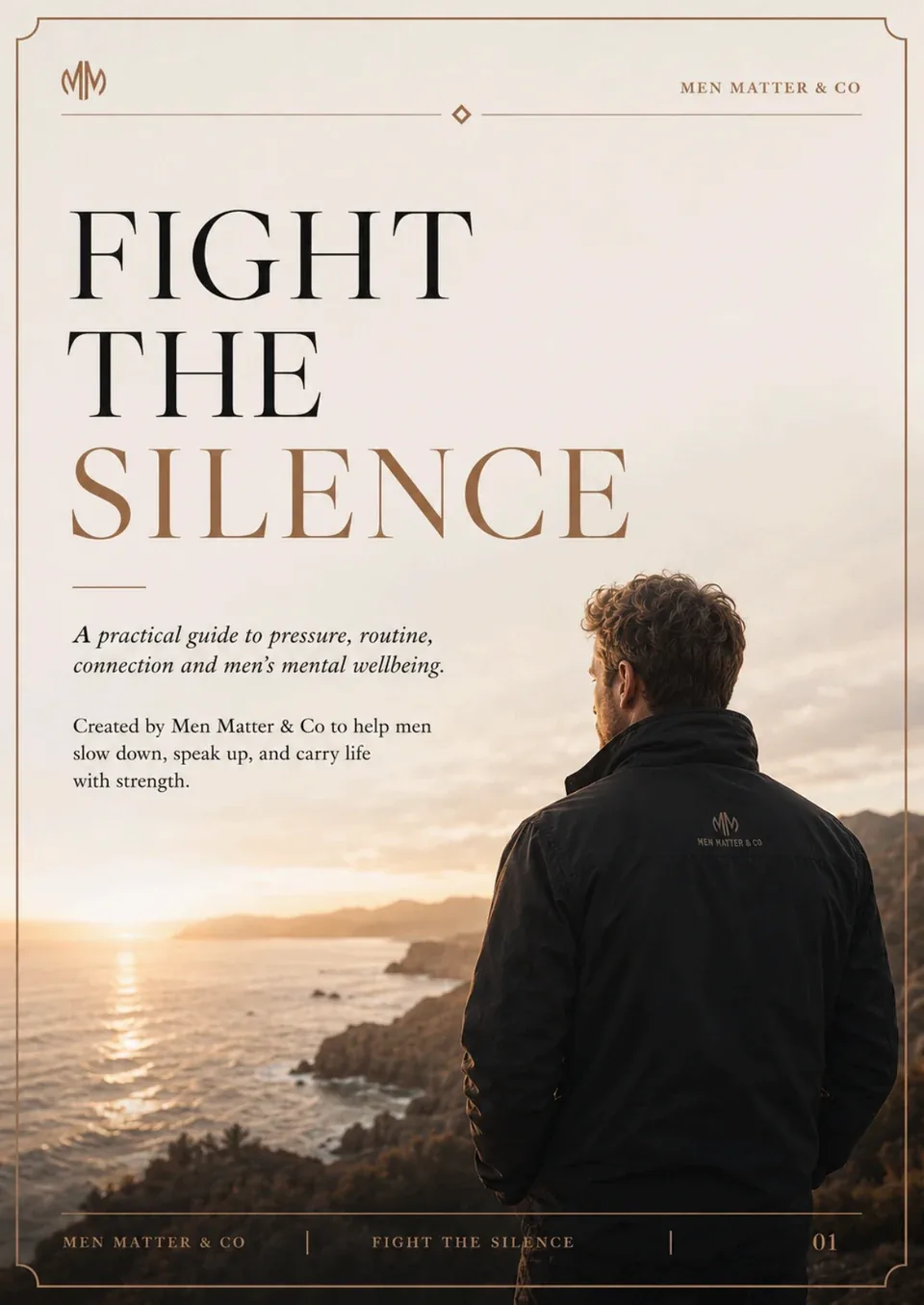 Cover of the Fight the Silence guide from Men Matter & Co