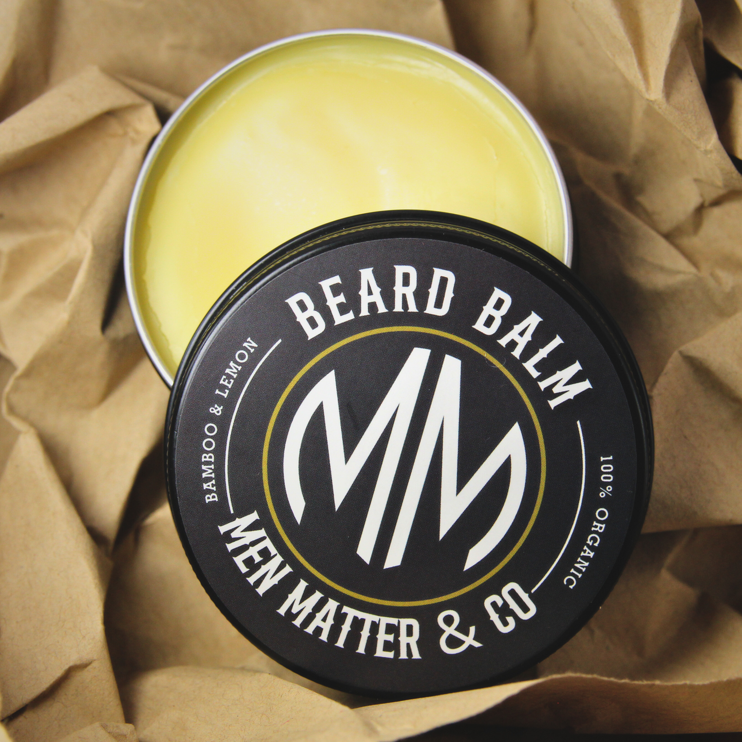 Men Matter & Co Lemongrass & Bamboo Beard Balm - Conditioning Balm for a Softer, Healthier Beard