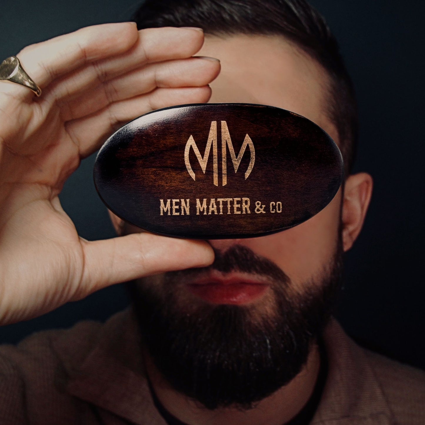 Men Matter & Co The Grooming Duo - Beard Brush & Comb Set for Complete Beard Care