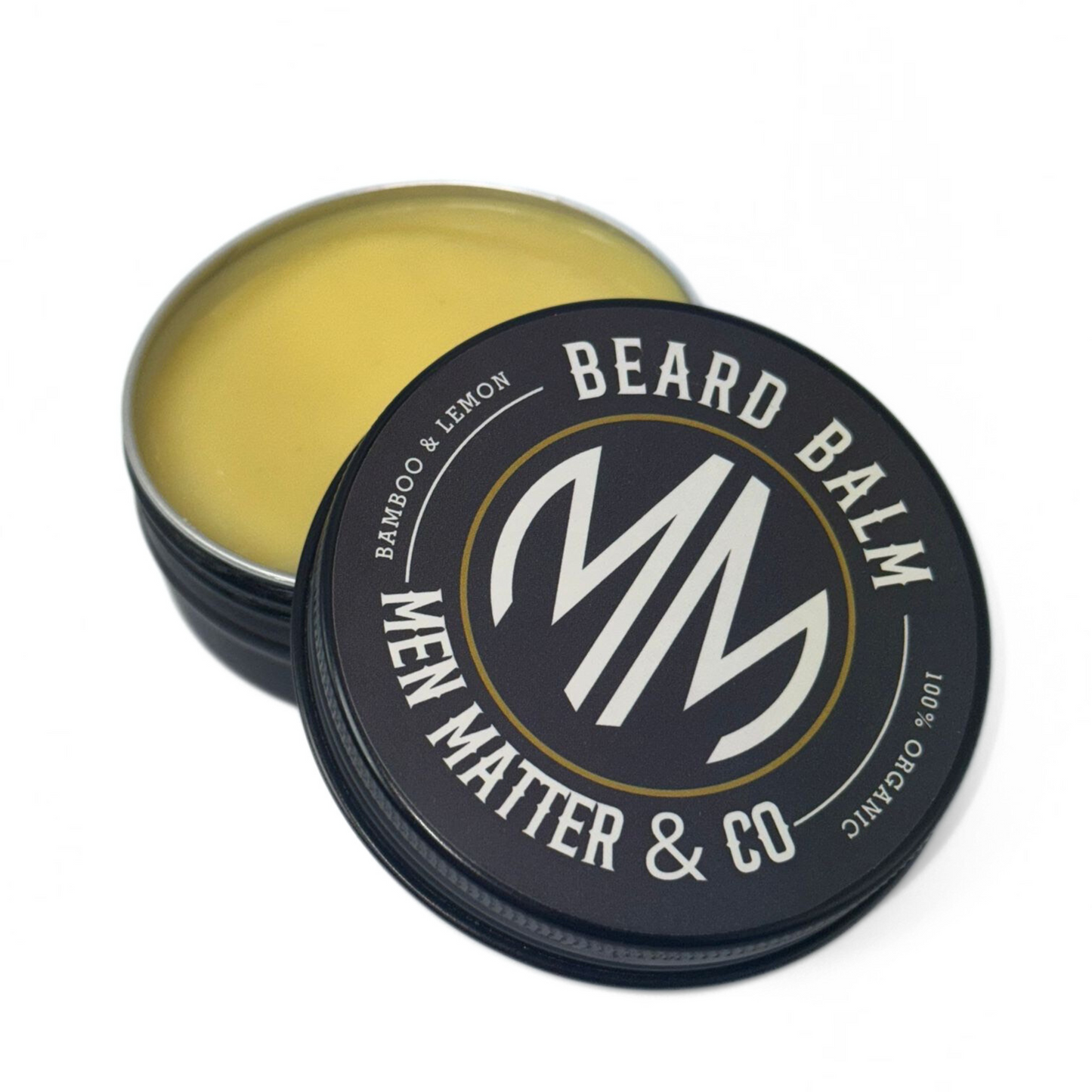 Men Matter & Co Lemongrass & Bamboo Beard Balm - Conditioning Balm for a Softer, Healthier Beard