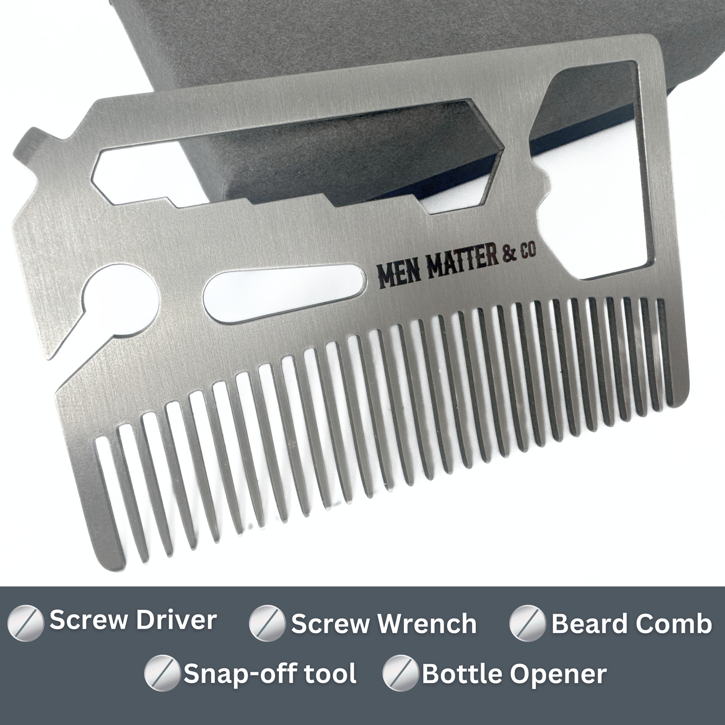 Men Matter & Co MasterCard - Compact Multi-Tool-Comb